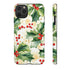 Christmas Holly on a Golden Background - Impact Resistant Phone Case iPhone 11 Pro Max Matte